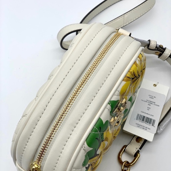 Tory Burch KIRA CHEVRON  FLORAL CAMERA BAG - Picture 6 of 10